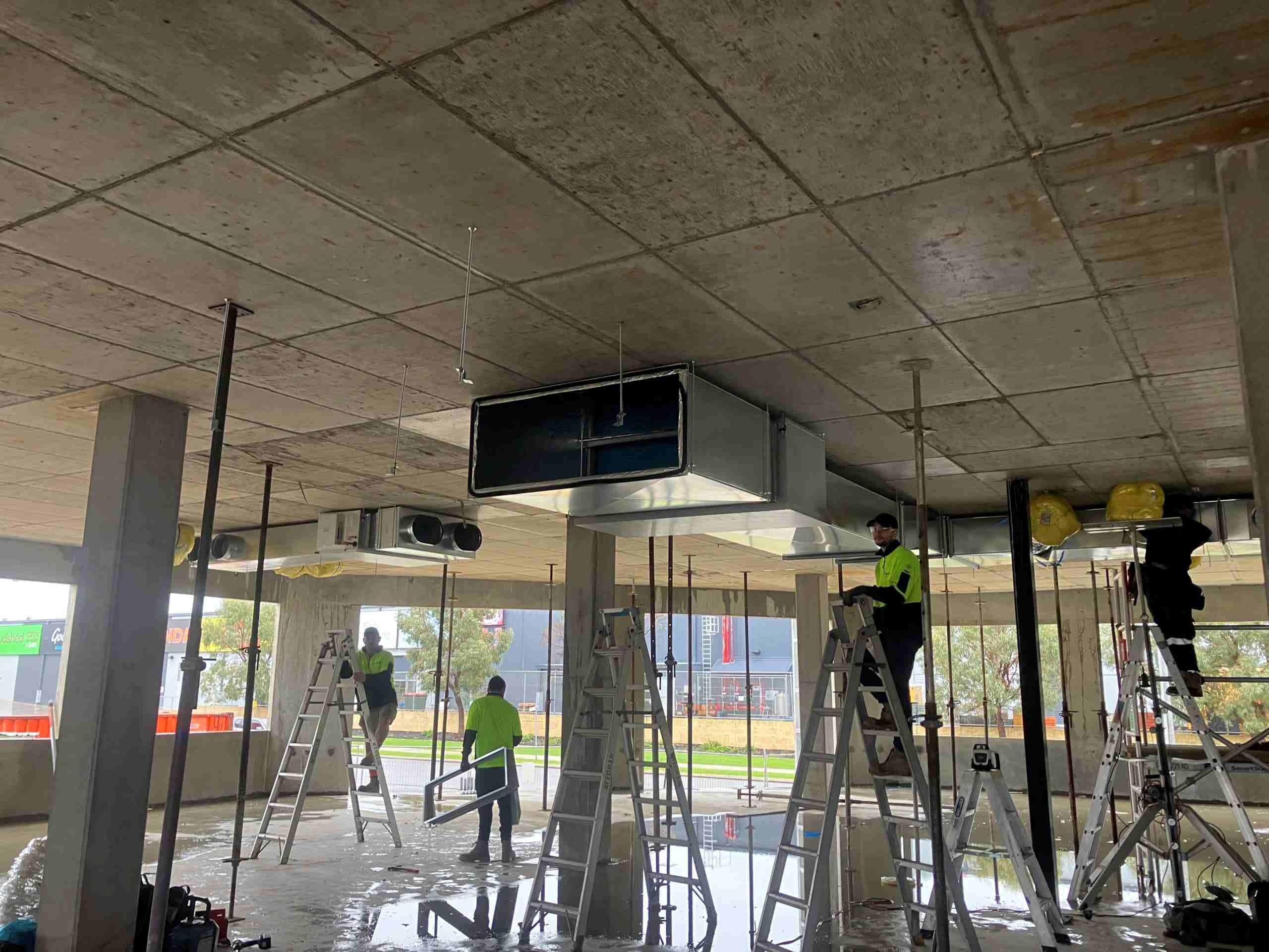 Needham Air Team Handling Commercial AC Unit Installation for Perth Retail Space